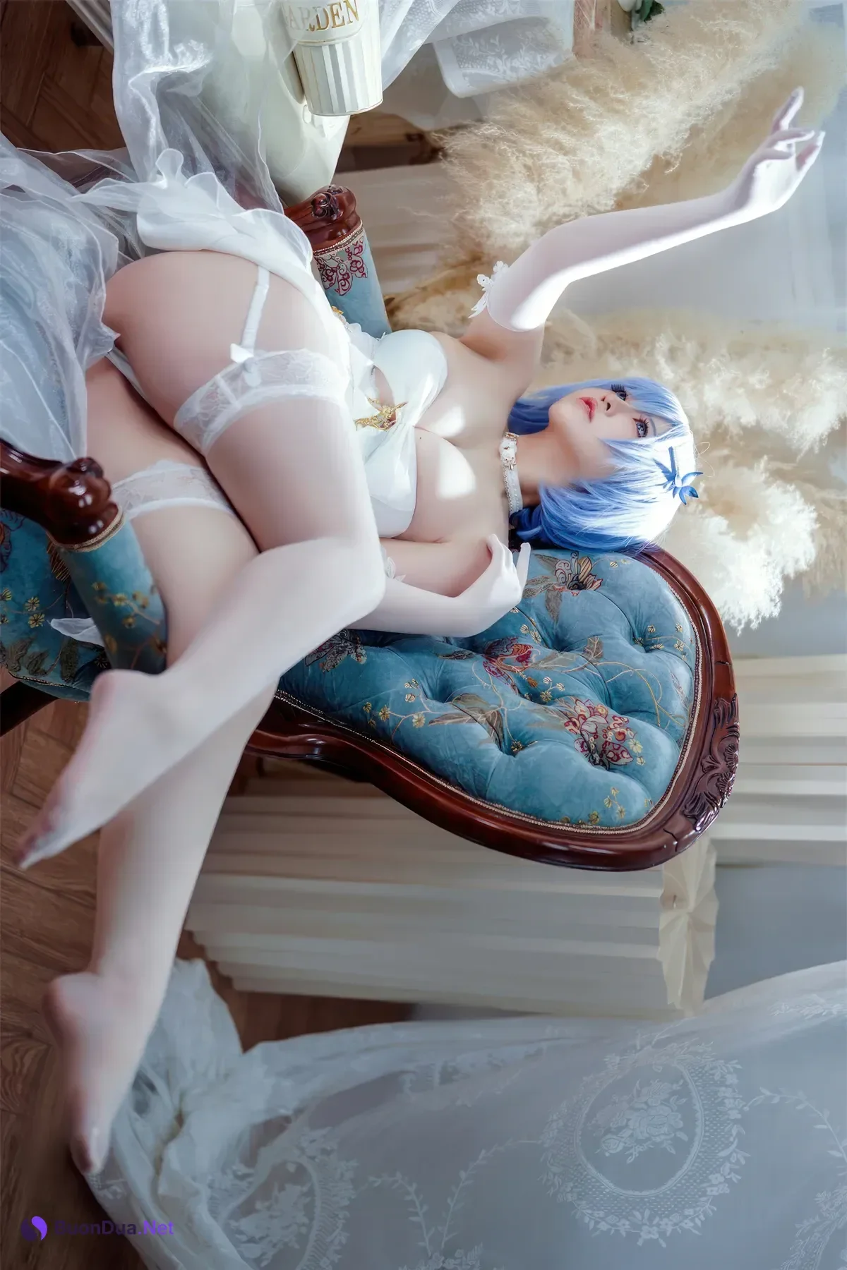 Cosplay 半半子Banbanko – 碧蓝航线 恰巴耶夫 白骑兵的旋律 礼服 - Photo 4