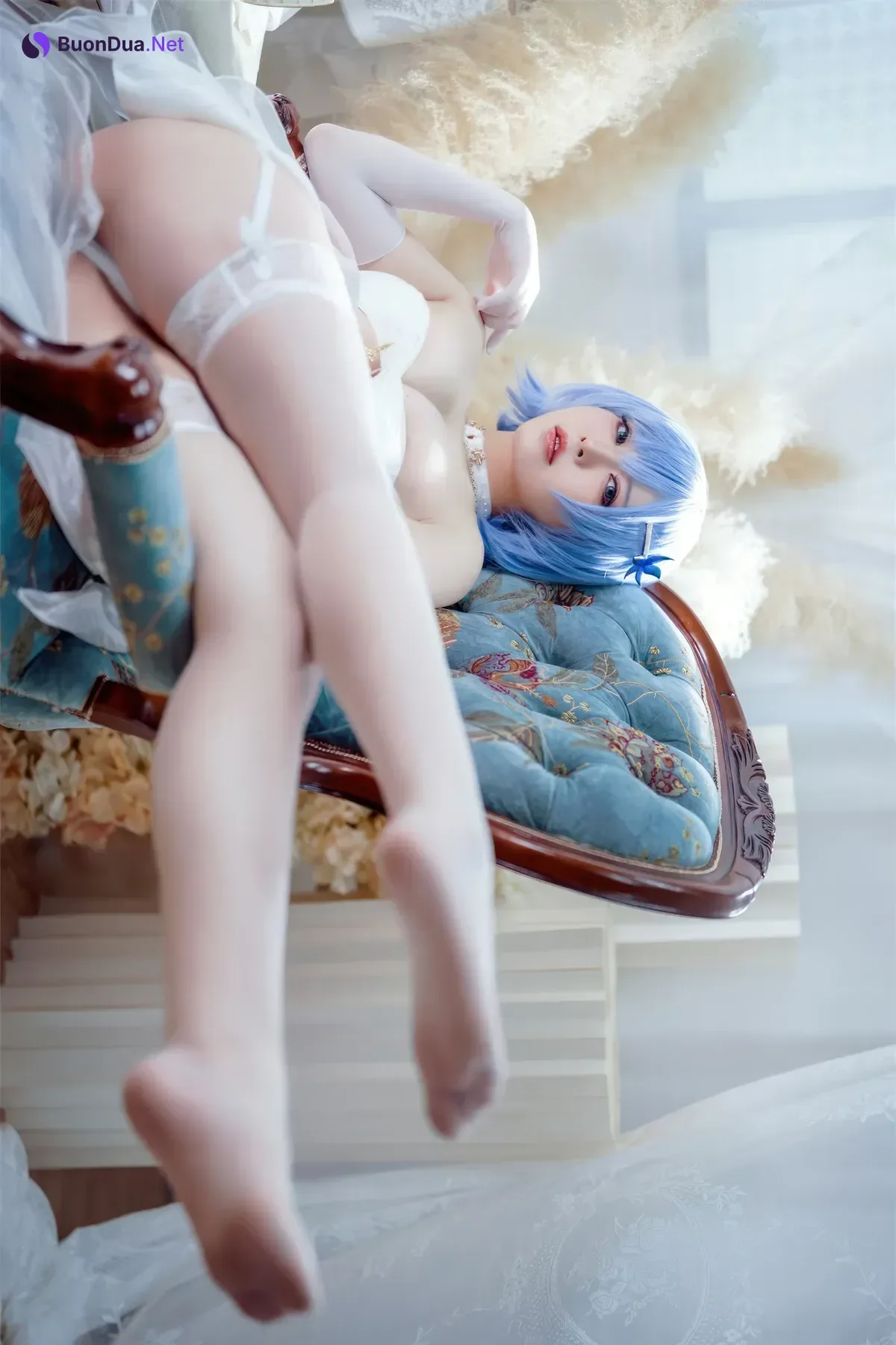 Cosplay 半半子Banbanko – 碧蓝航线 恰巴耶夫 白骑兵的旋律 礼服 - Photo 5