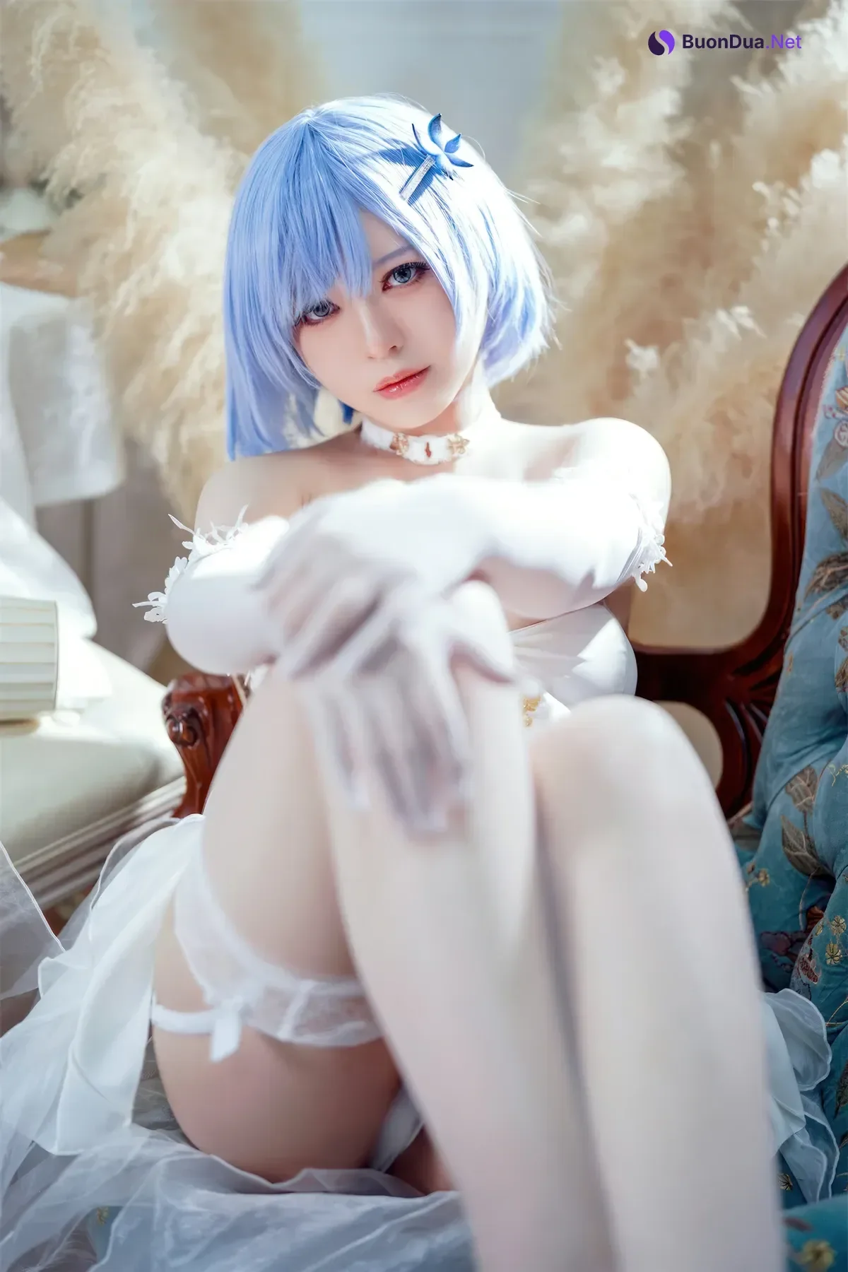Cosplay 半半子Banbanko – 碧蓝航线 恰巴耶夫 白骑兵的旋律 礼服 - Photo 7