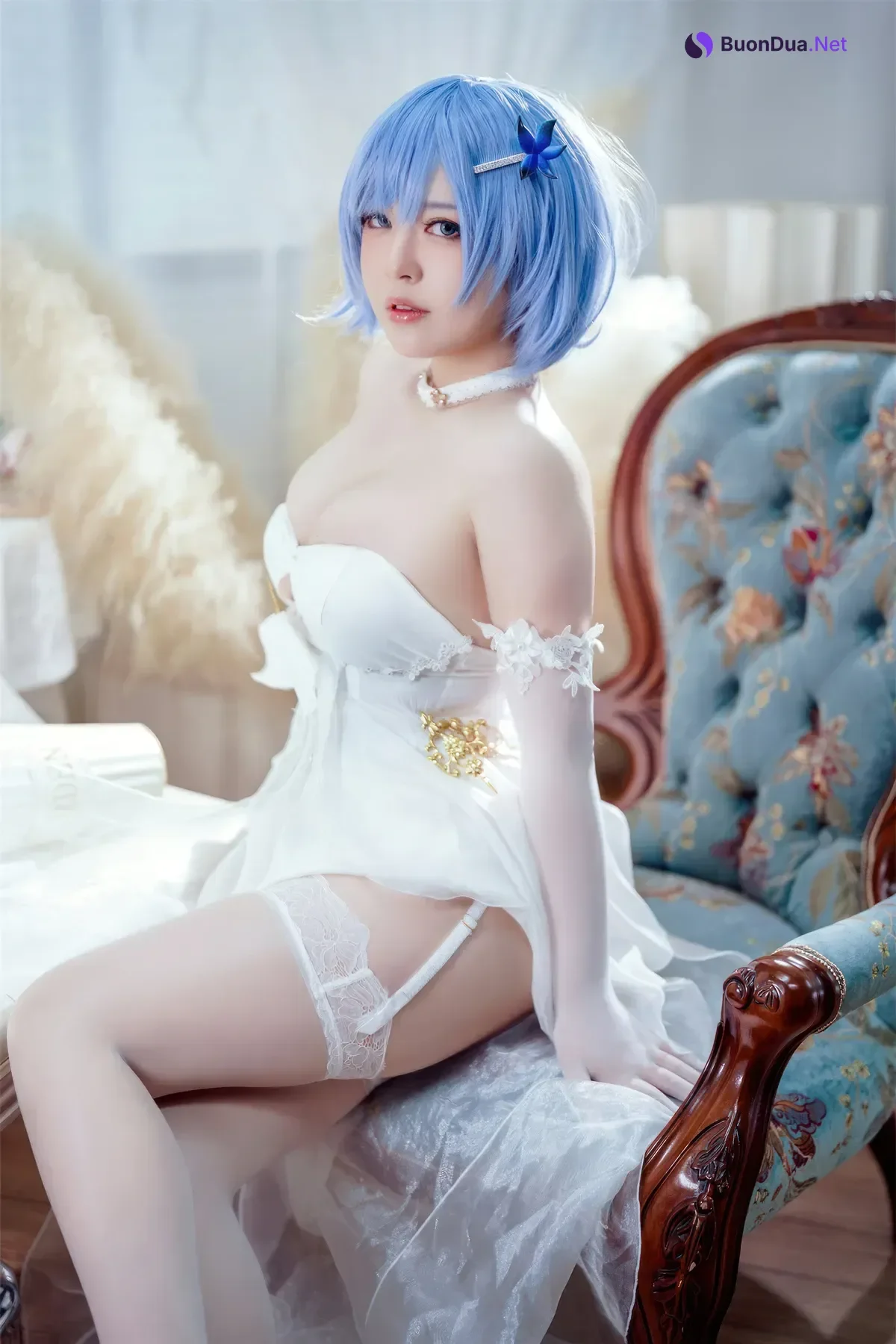 Cosplay 半半子Banbanko – 碧蓝航线 恰巴耶夫 白骑兵的旋律 礼服 - Photo 8