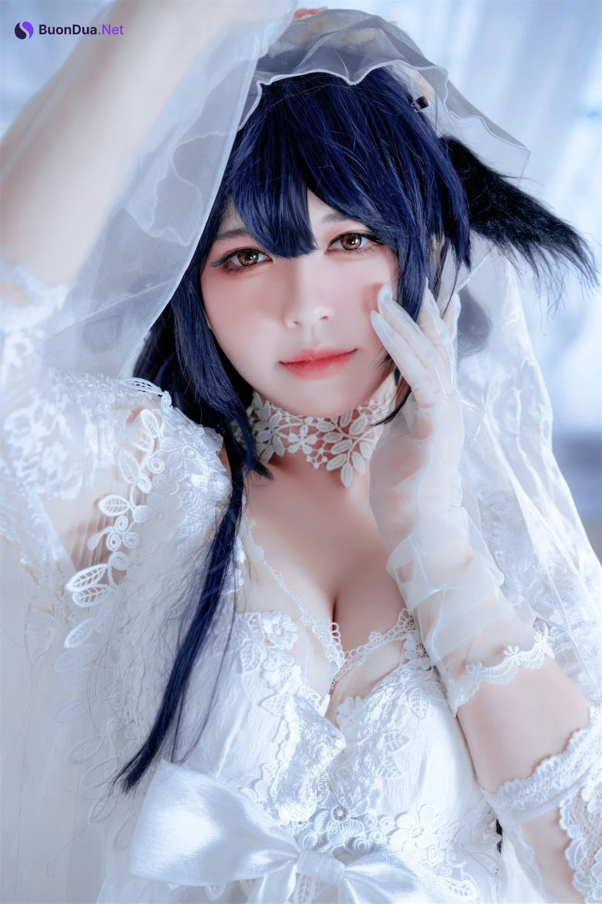Cosplay 半半子Banbanko 碧蓝航线 吾妻花嫁 - Photo 18