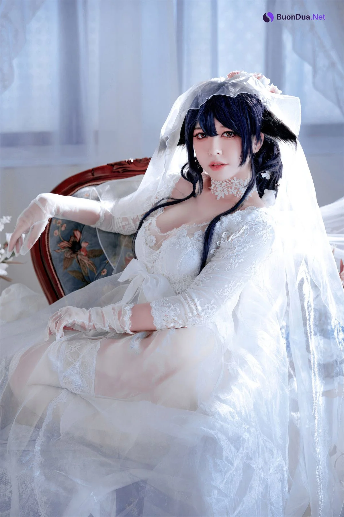 Cosplay 半半子Banbanko 碧蓝航线 吾妻花嫁 - Photo 19