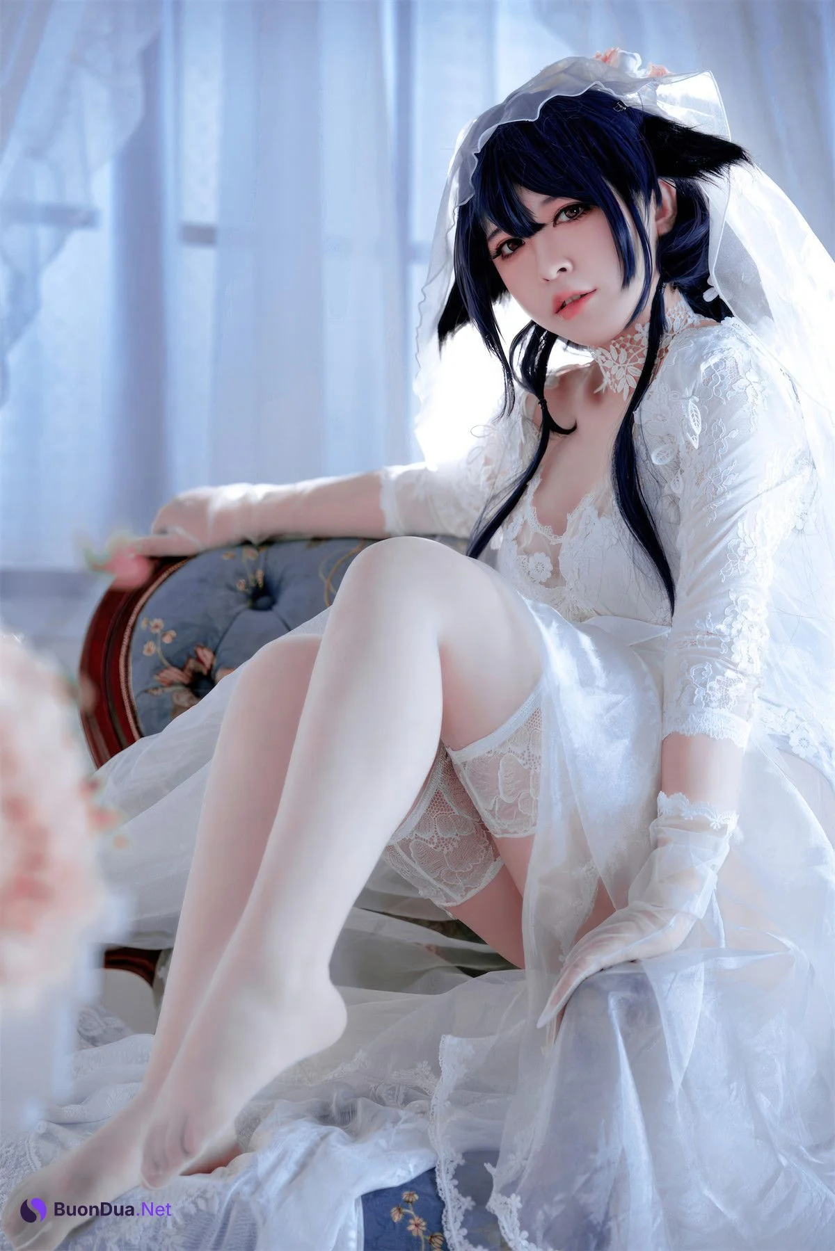 Cosplay 半半子Banbanko 碧蓝航线 吾妻花嫁 - Photo 20