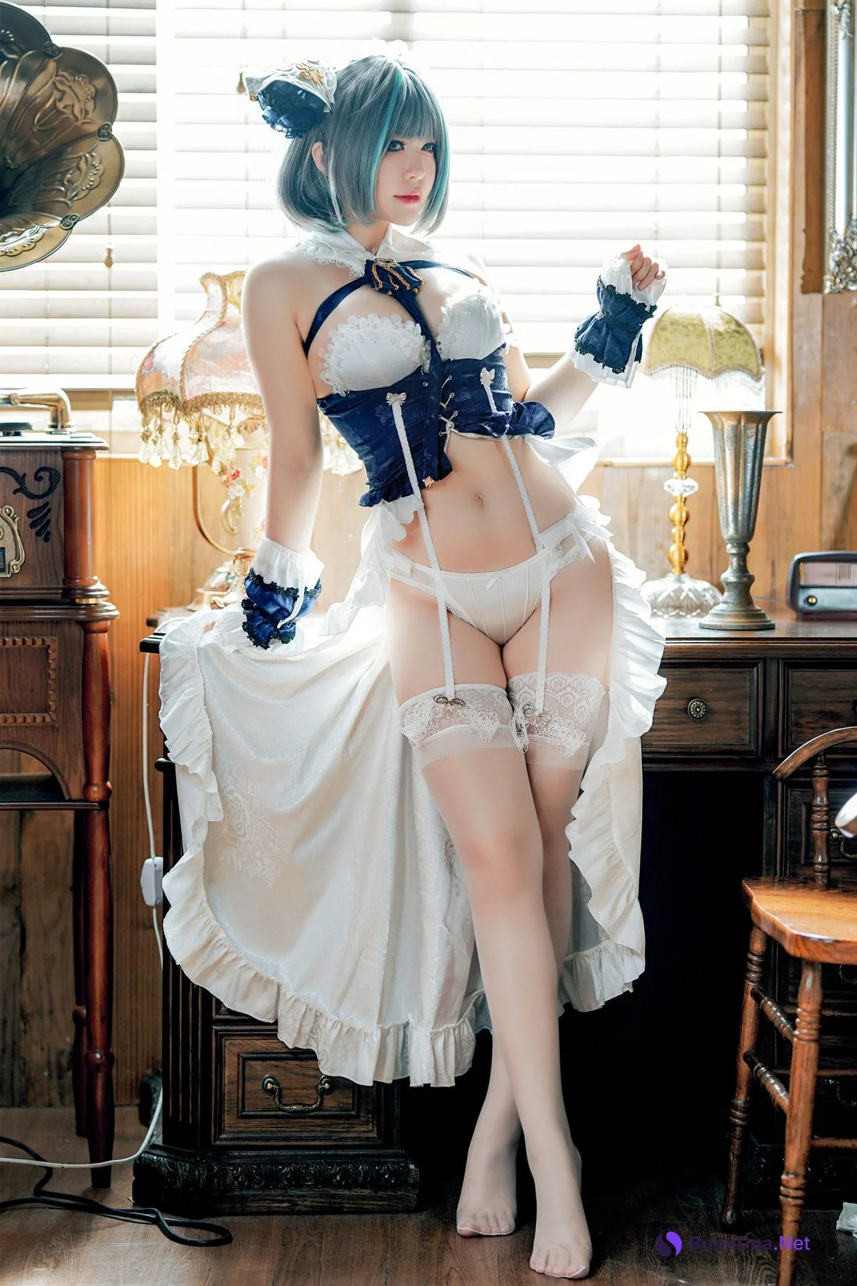 Cosplay 半半子Banbanko 碧蓝航线 柴郡抱枕 - Photo 10