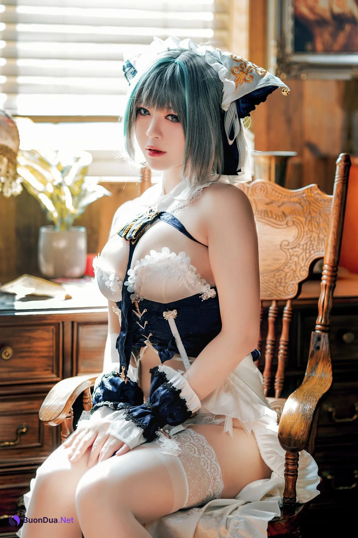 Cosplay 半半子Banbanko 碧蓝航线 柴郡抱枕 - Photo 19