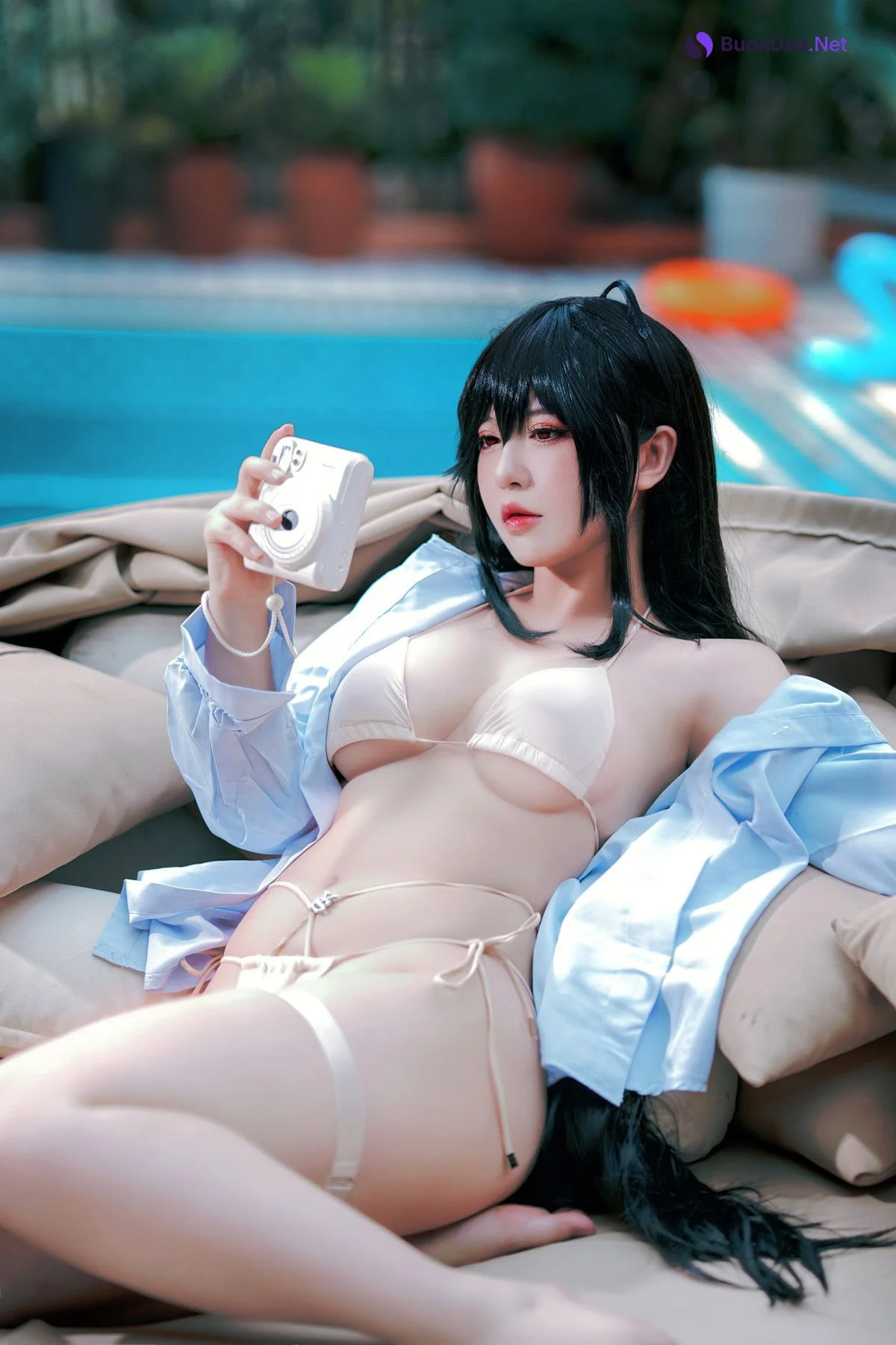 Cosplay 半半子Banbanko 大鳳水着 「白浜のデイドリーム」 - Photo 15