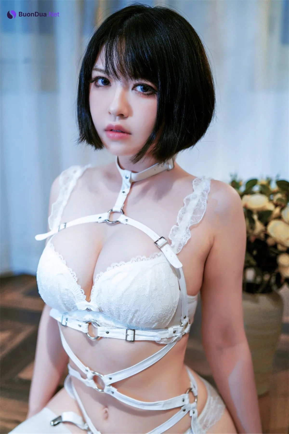 Cosplay 半半子Banbanko 纯白 - Photo 15