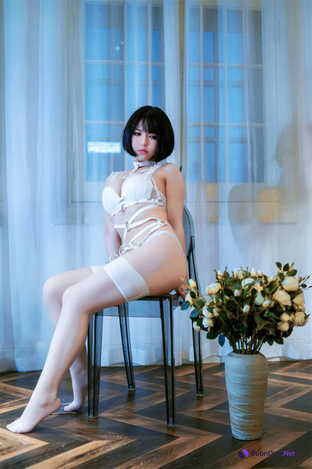 Cosplay 半半子Banbanko 纯白 - Photo 3