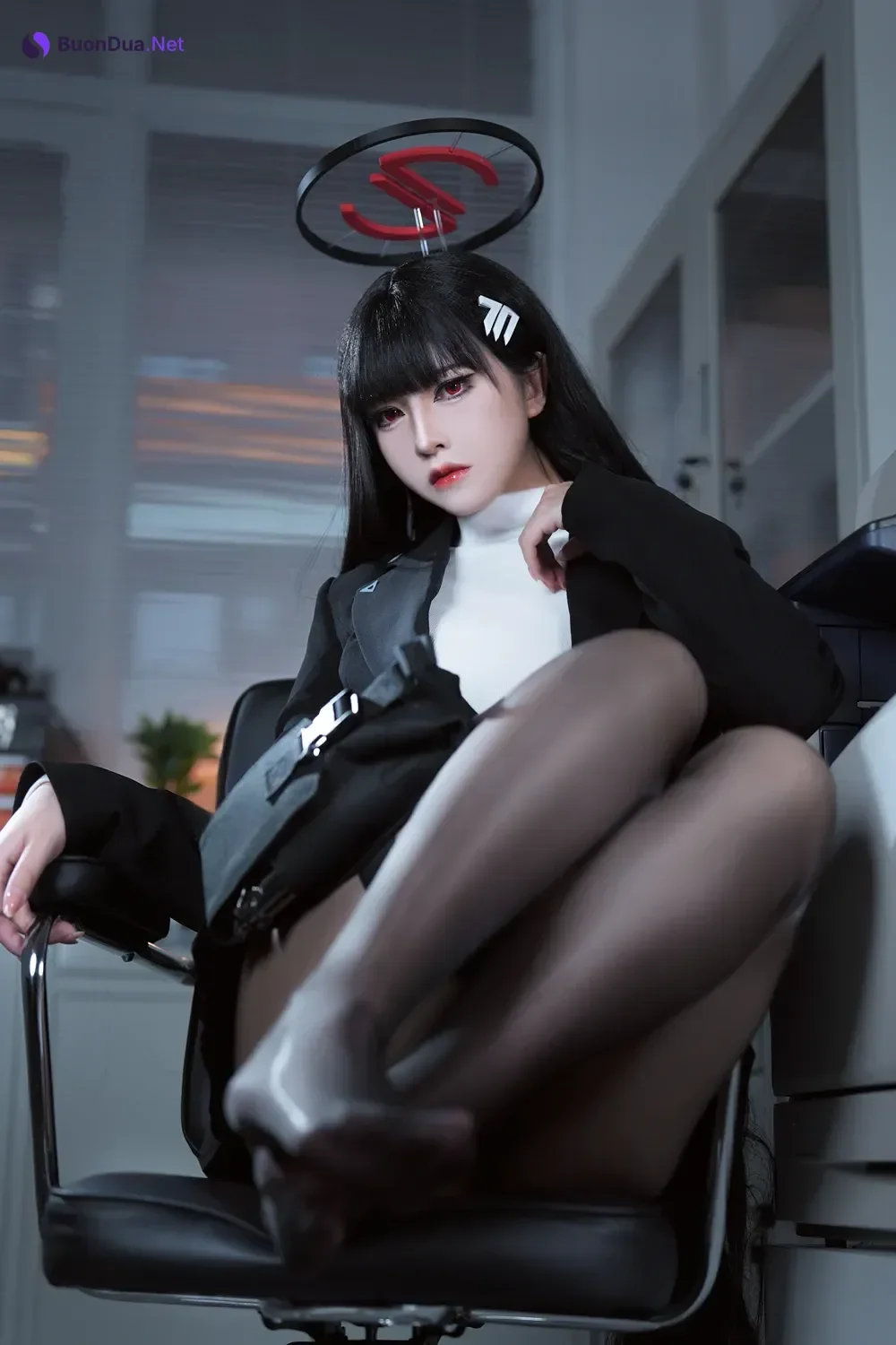 Cosplay 半半子Banbanko – 碧蓝档案 调月莉音 - Photo 15