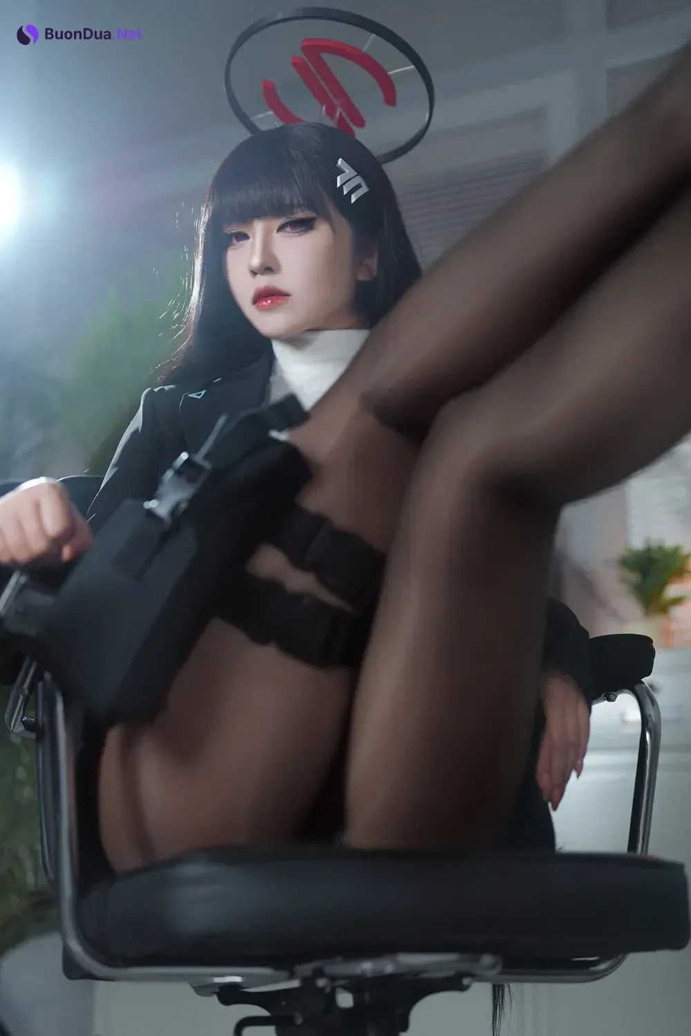 Cosplay 半半子Banbanko – 碧蓝档案 调月莉音 - Photo 4