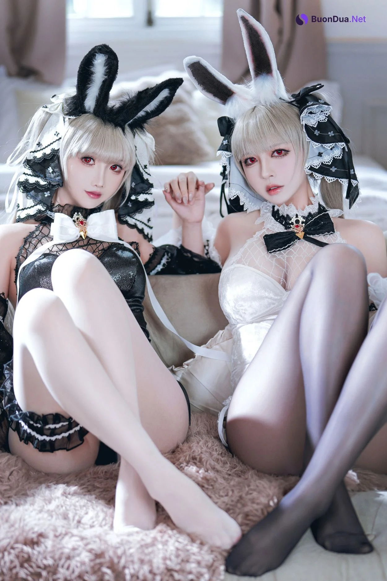 Cosplay 面饼仙儿 & 半半子Banbanko 碧蓝航线 可畏兔兔 - Photo 9