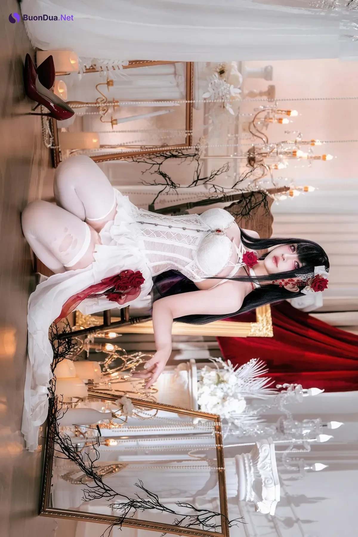Cosplay 半半子Banbanko – Nikke胜利女神 米哈拉 羁绊锁链 - Photo 17