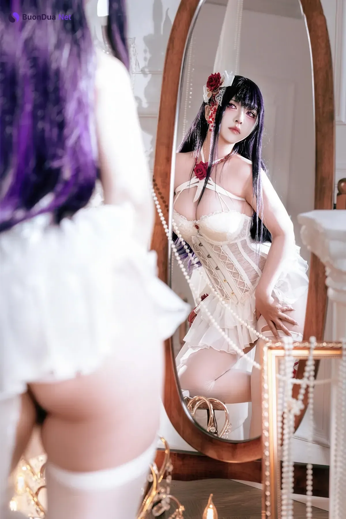 Cosplay 半半子Banbanko – Nikke胜利女神 米哈拉 羁绊锁链 - Photo 6
