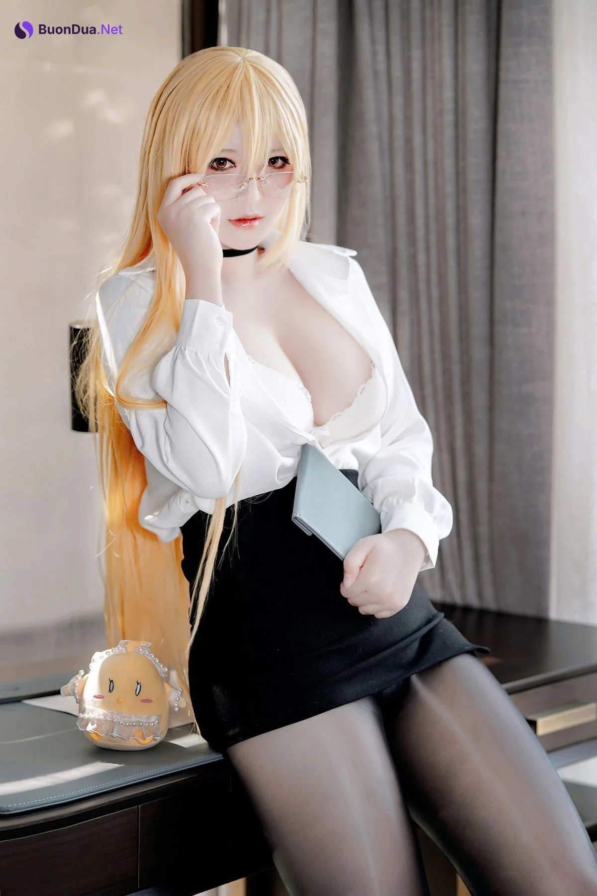 Cosplay 半半子Banbanko 碧蓝航线 怨仇OL - Photo 14