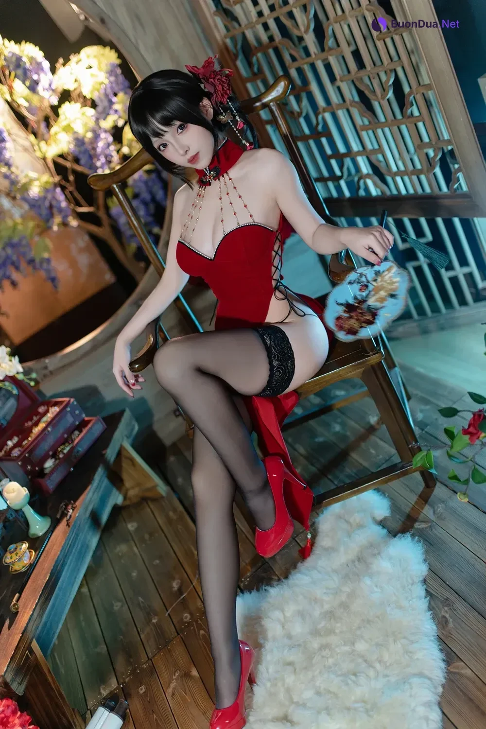 Cosplay Bangni邦尼 – 元旦旗袍 - Photo 15