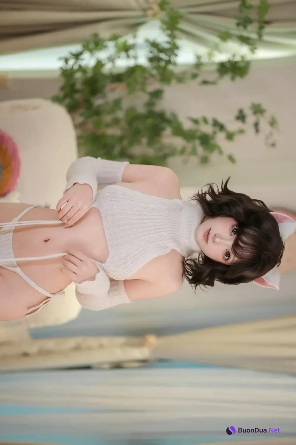 Cosplay Bangni邦尼 – 家有小白猫 - Photo 2