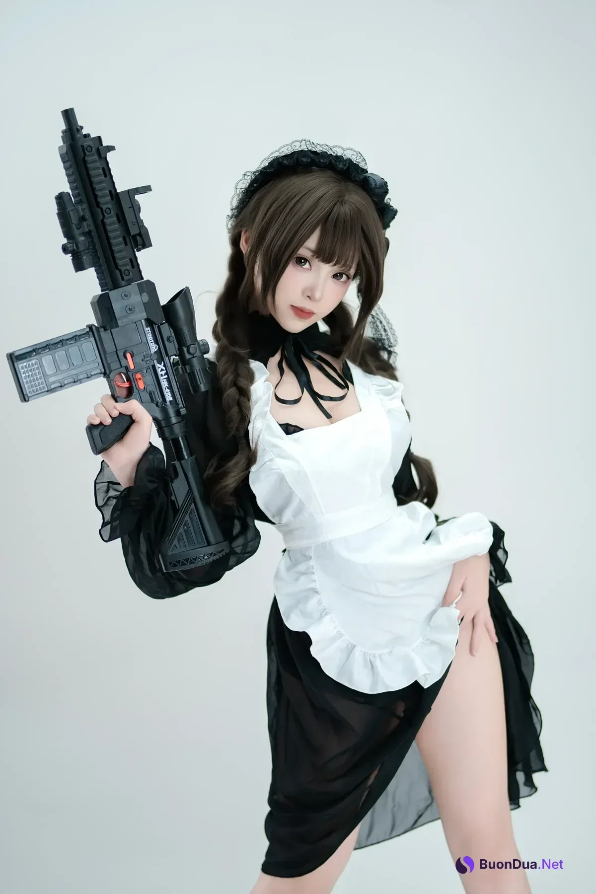 Cosplay Bangni邦尼 – 枪械女仆 - Photo 17