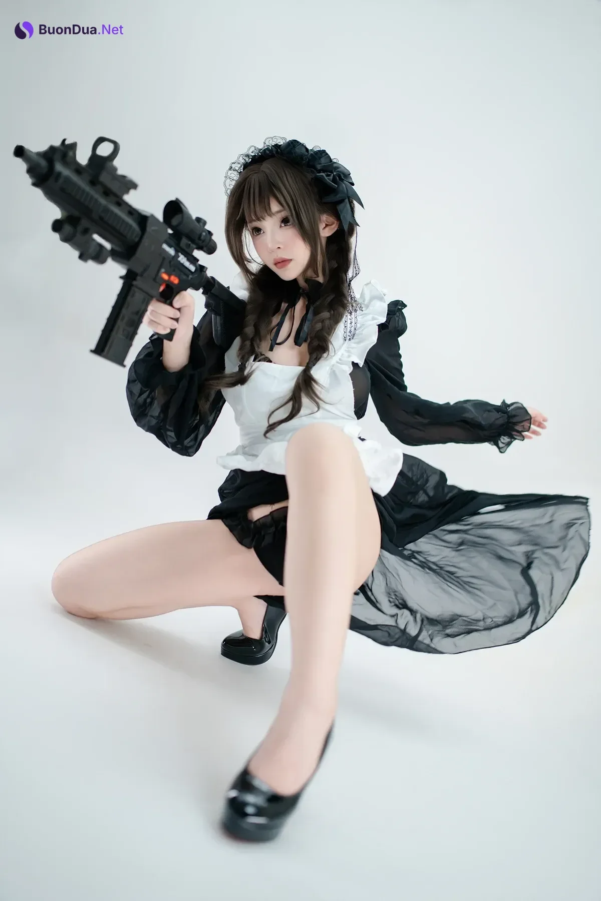 Cosplay Bangni邦尼 – 枪械女仆 - Photo 18