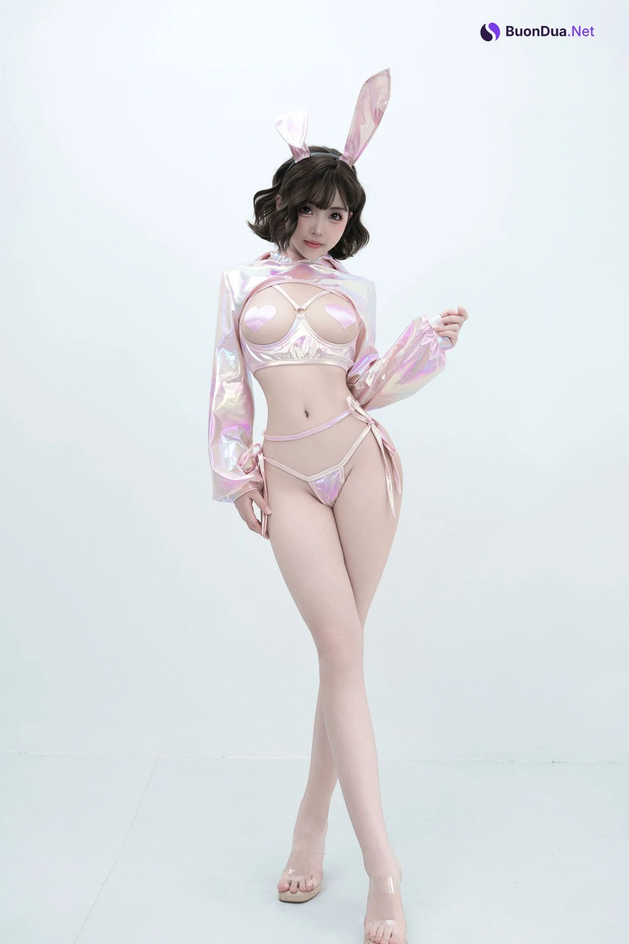 Cosplay Bangni邦尼 – 粉色兔兔 Set.01 - Photo 11