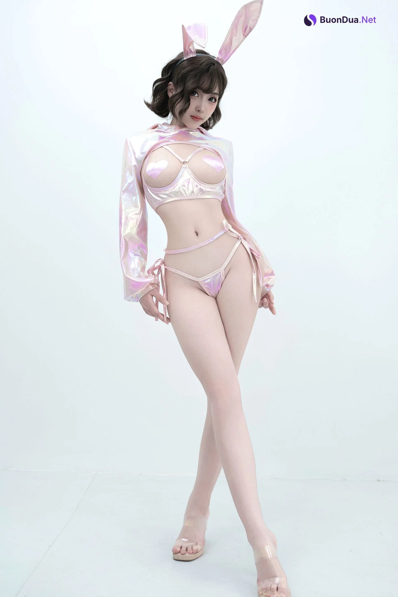 Cosplay Bangni邦尼 – 粉色兔兔 Set.01 - Photo 12