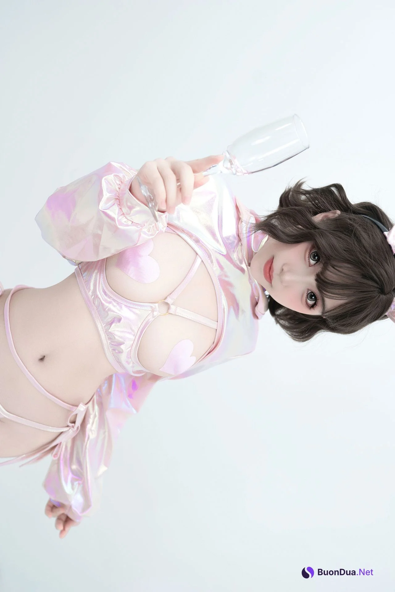 Cosplay Bangni邦尼 – 粉色兔兔 Set.01 - Photo 18
