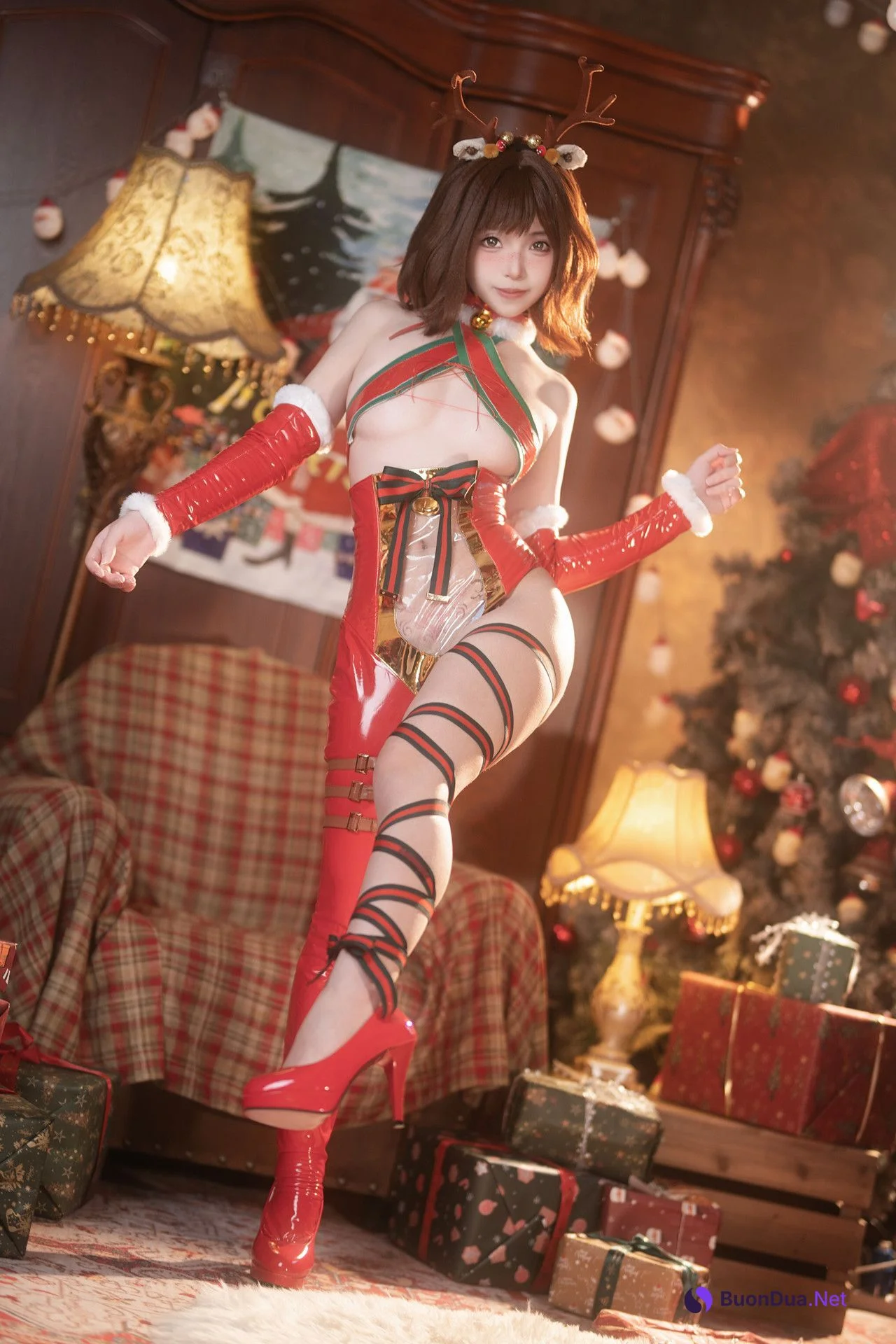 Cosplay Bangni邦尼 圣诞小鹿 Set.01 - Photo 11