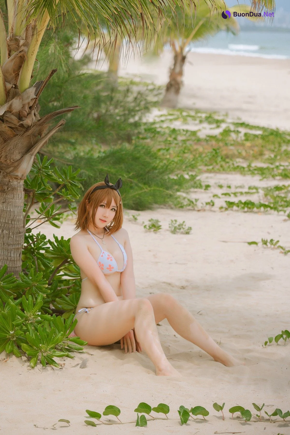 是本末末 Cosplay 莱莎泳装 - Photo 15