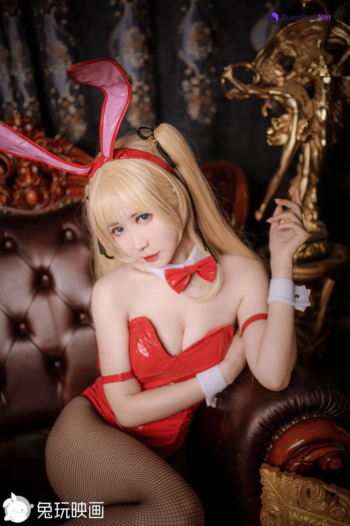 兔玩映画 Cosplay 兔女郎 红黑 - Photo 10