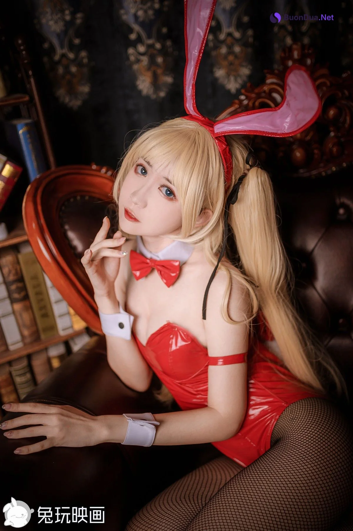 兔玩映画 Cosplay 兔女郎 红黑 - Photo 12