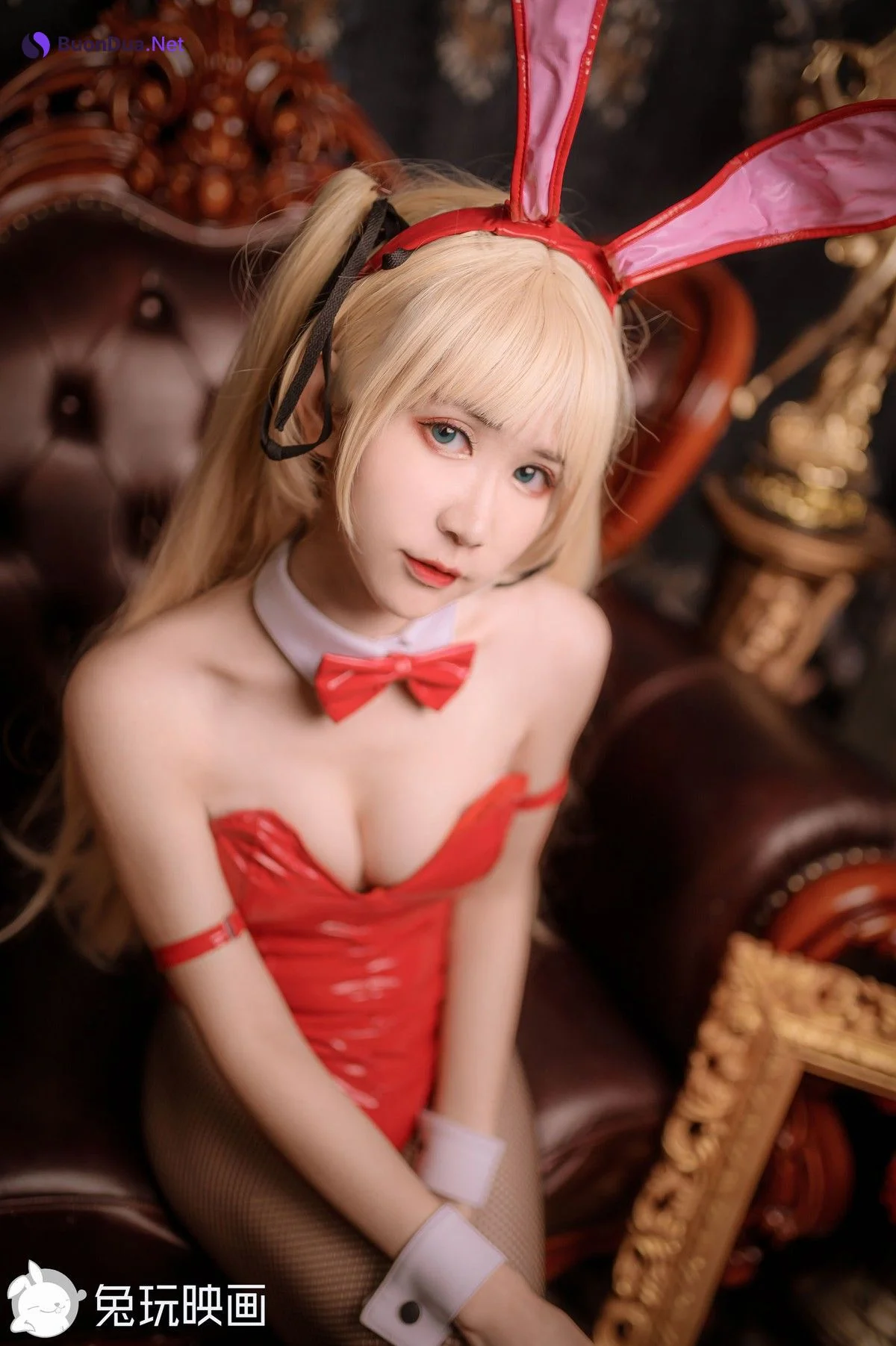 兔玩映画 Cosplay 兔女郎 红黑 - Photo 17