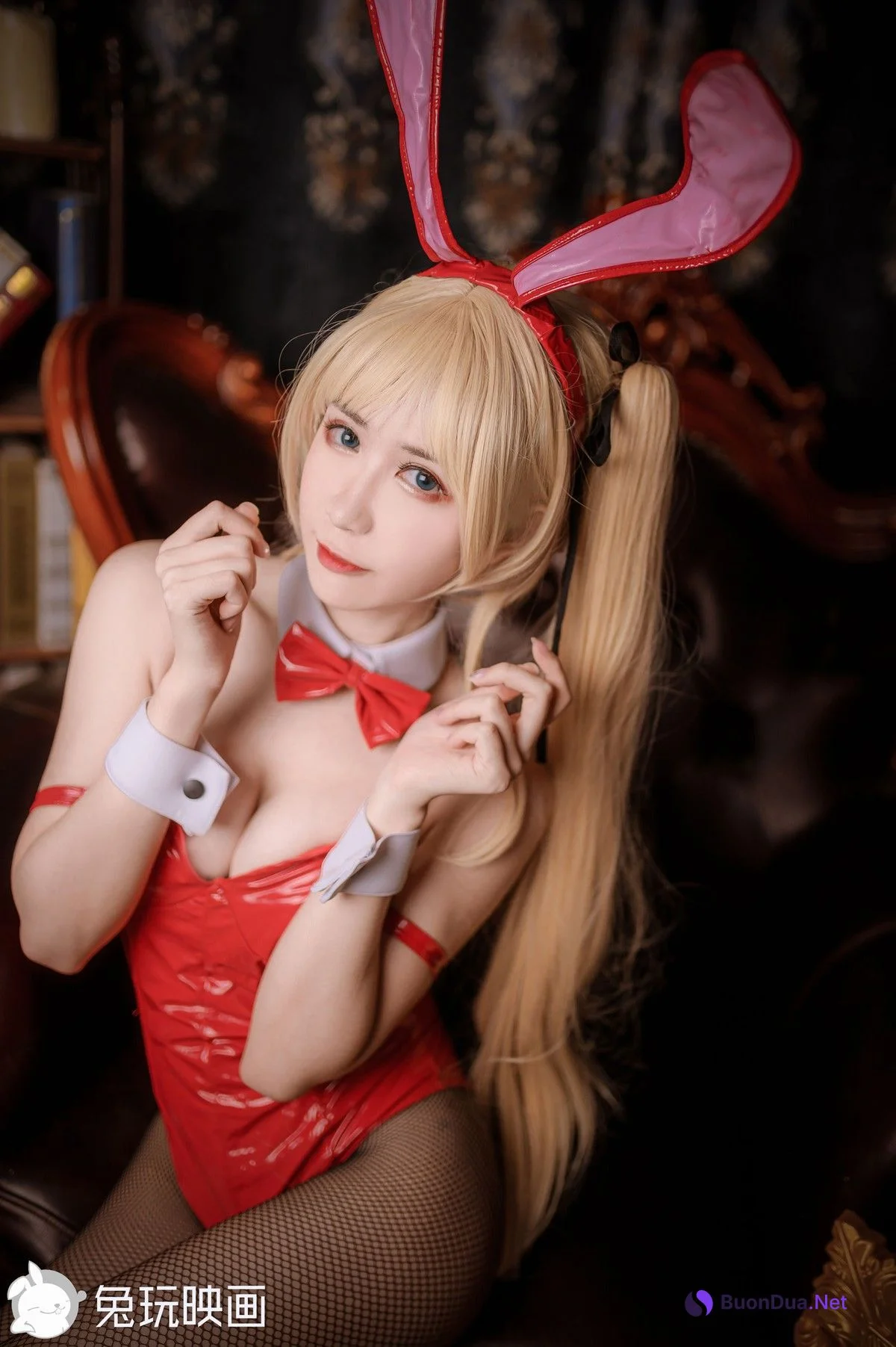 兔玩映画 Cosplay 兔女郎 红黑 - Photo 5