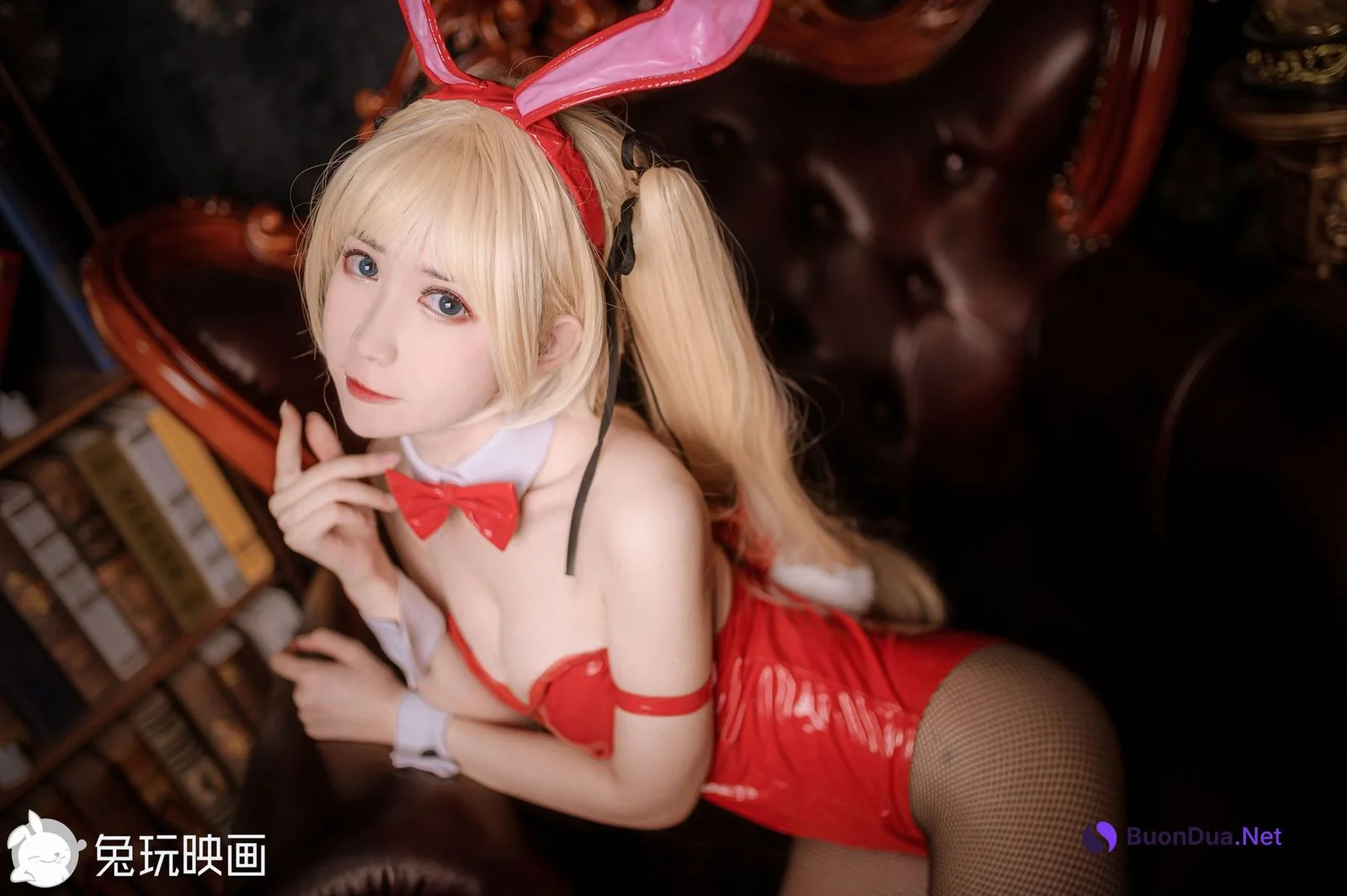 兔玩映画 Cosplay 兔女郎 红黑 - Photo 6