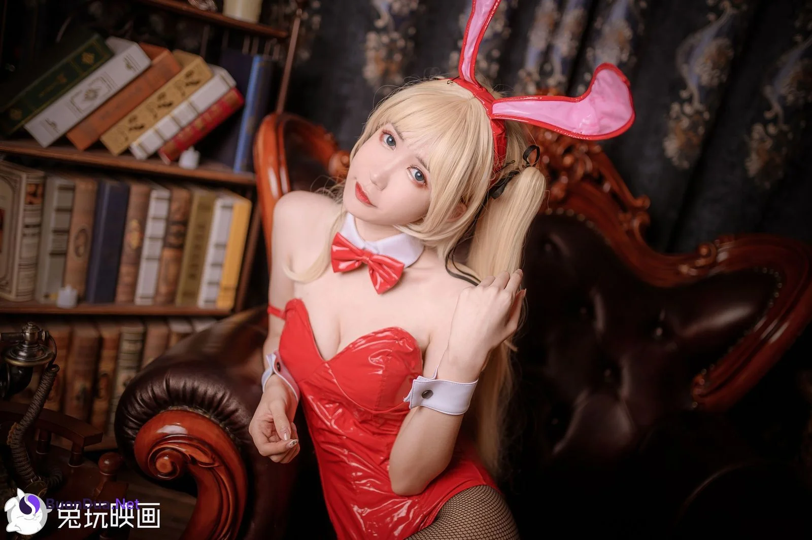兔玩映画 Cosplay 兔女郎 红黑 - Photo 7