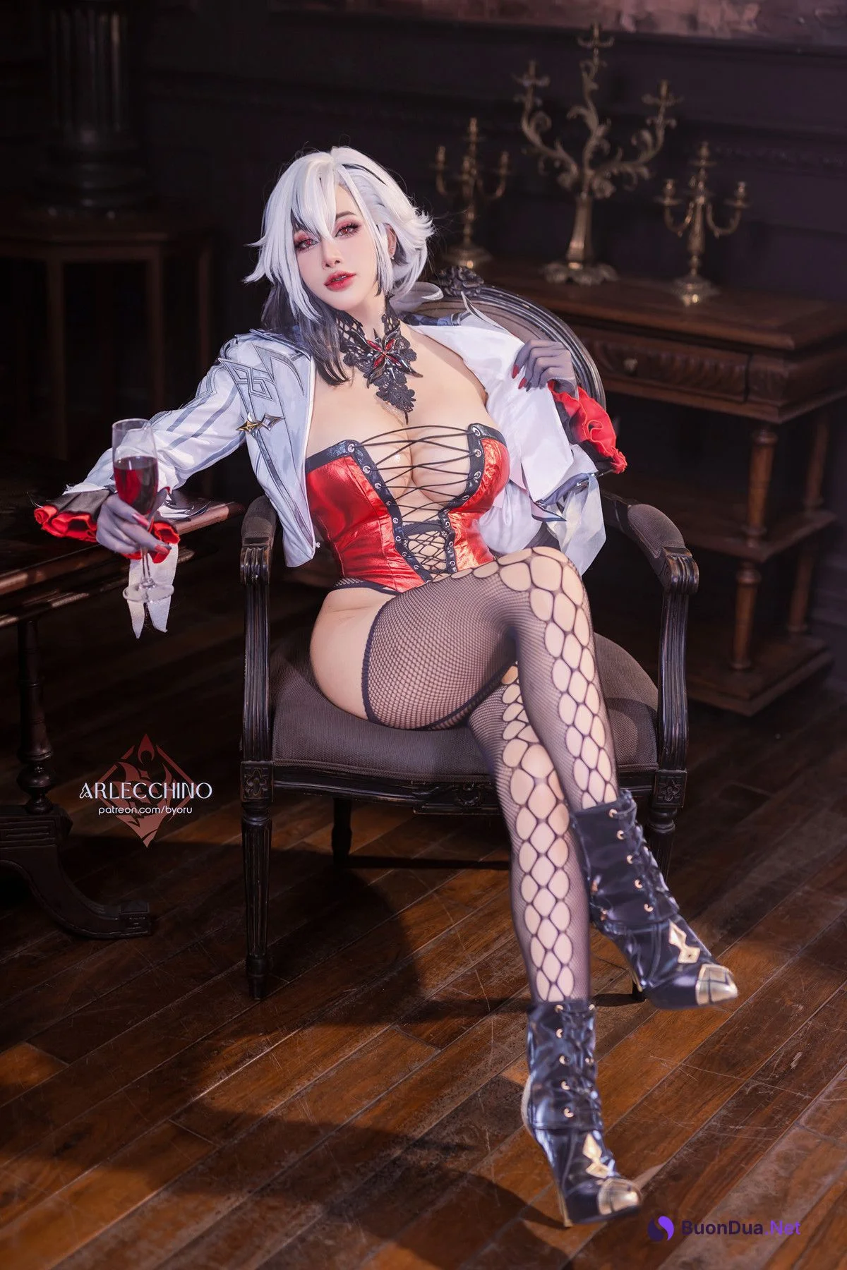 Cosplay 日本性感萝莉Byoru 原神「仆人」阿蕾奇诺 二 - รูปภาพ 5