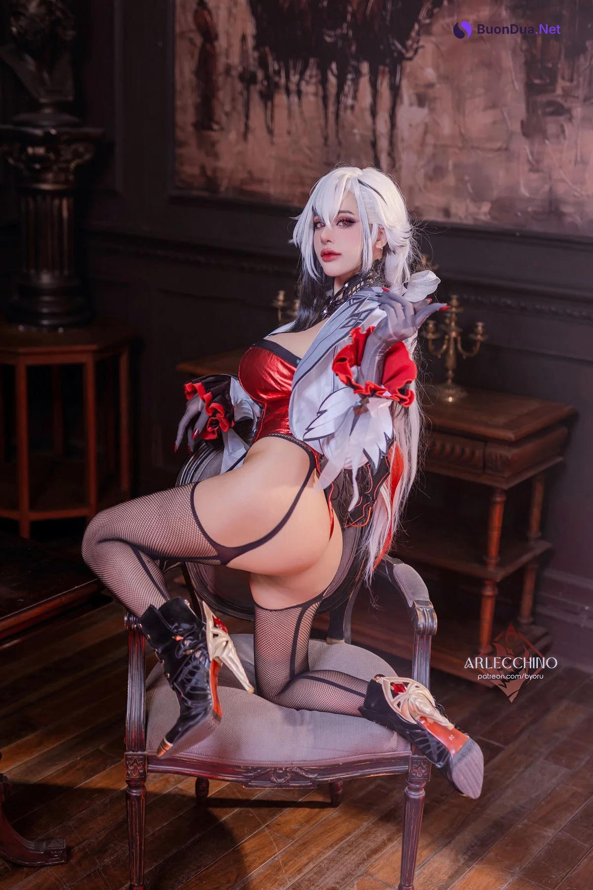 Cosplay 日本性感萝莉Byoru 原神「仆人」阿蕾奇诺 二 - รูปภาพ 6