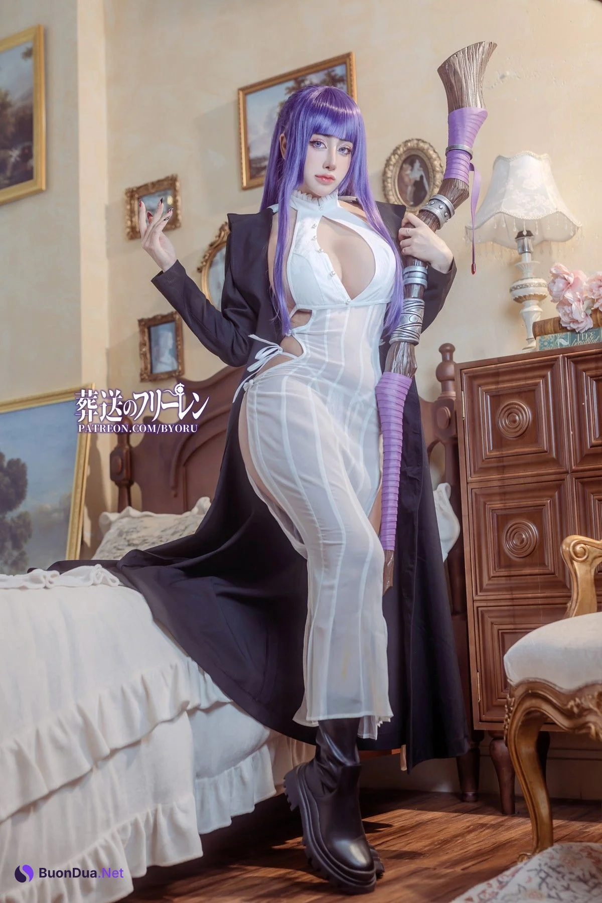 Cosplay 日本性感萝莉Byoru Fern フェルン - Photo 12