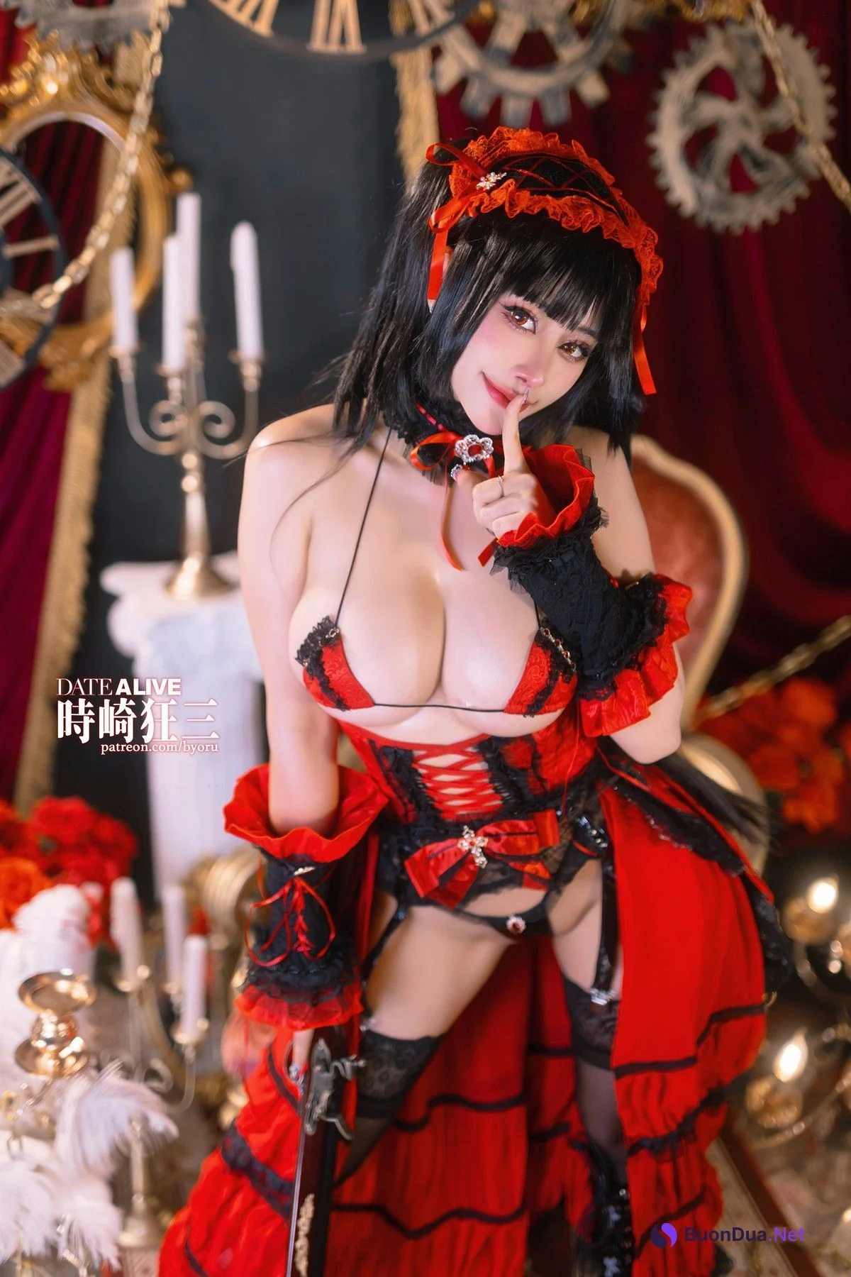 Cosplay 日本性感萝莉Byoru Kurumi Tokisaki Date A Live - Photo 12