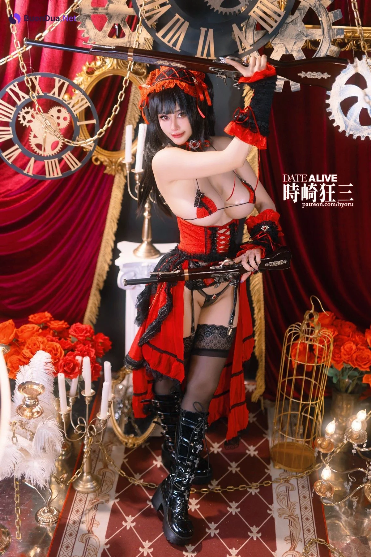 Cosplay 日本性感萝莉Byoru Kurumi Tokisaki Date A Live - Photo 17