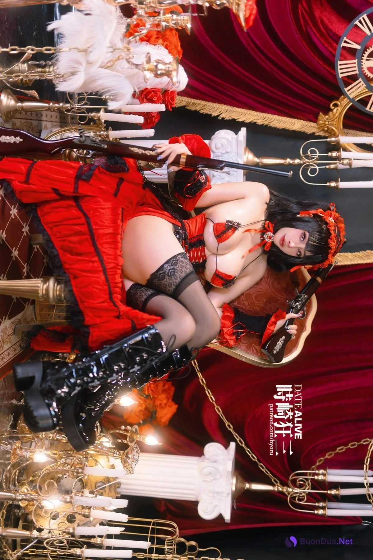 Cosplay 日本性感萝莉Byoru Kurumi Tokisaki Date A Live - Photo 2