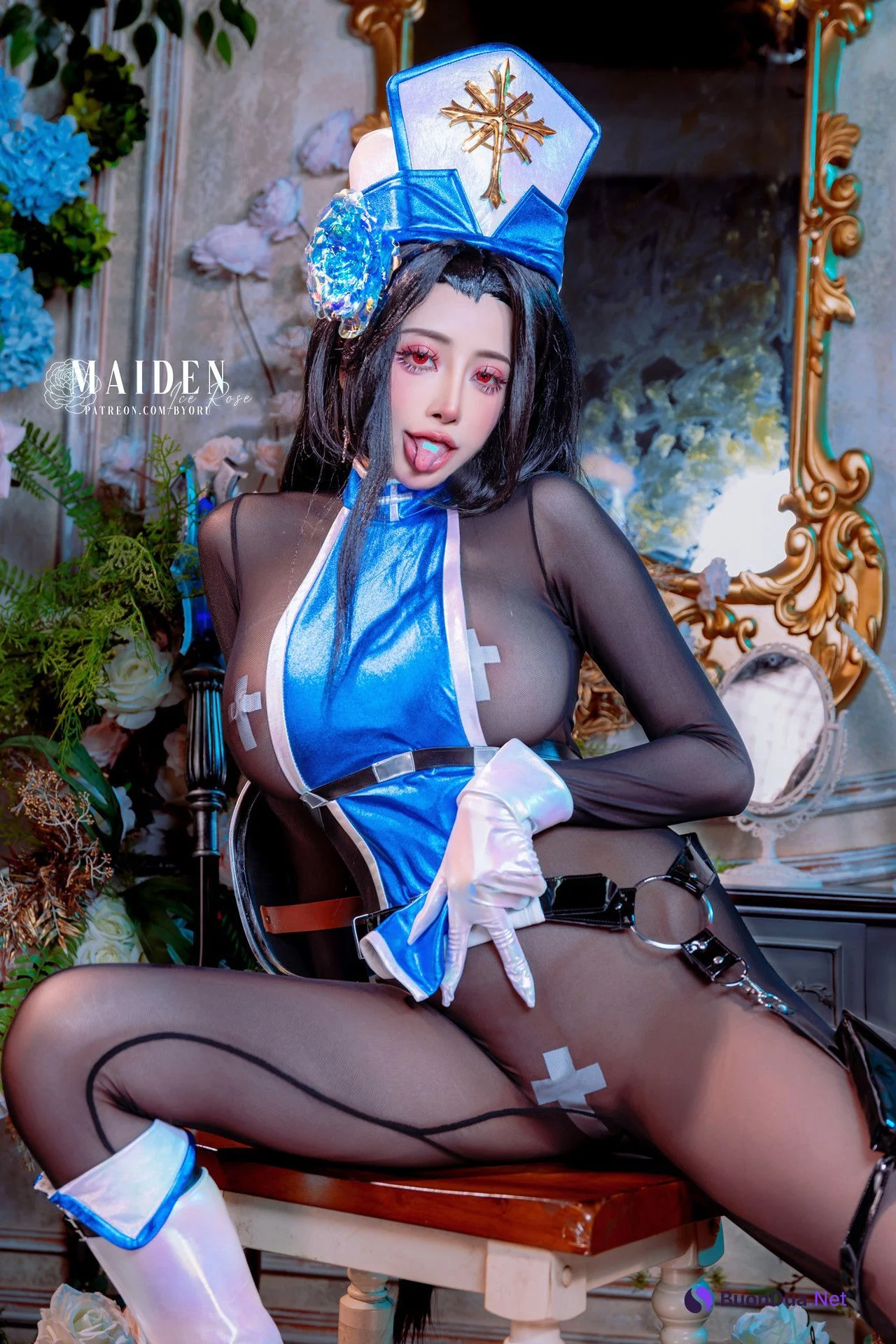 Cosplay 日本性感小妹Byoru Maiden-Ice Rose - Photo 7