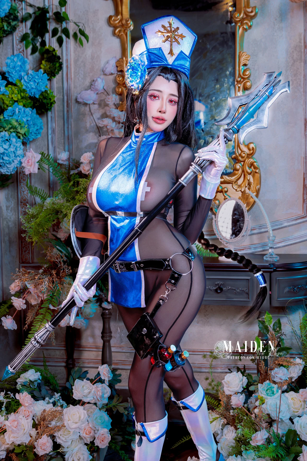 Cosplay 日本性感小妹Byoru Maiden-Ice Rose