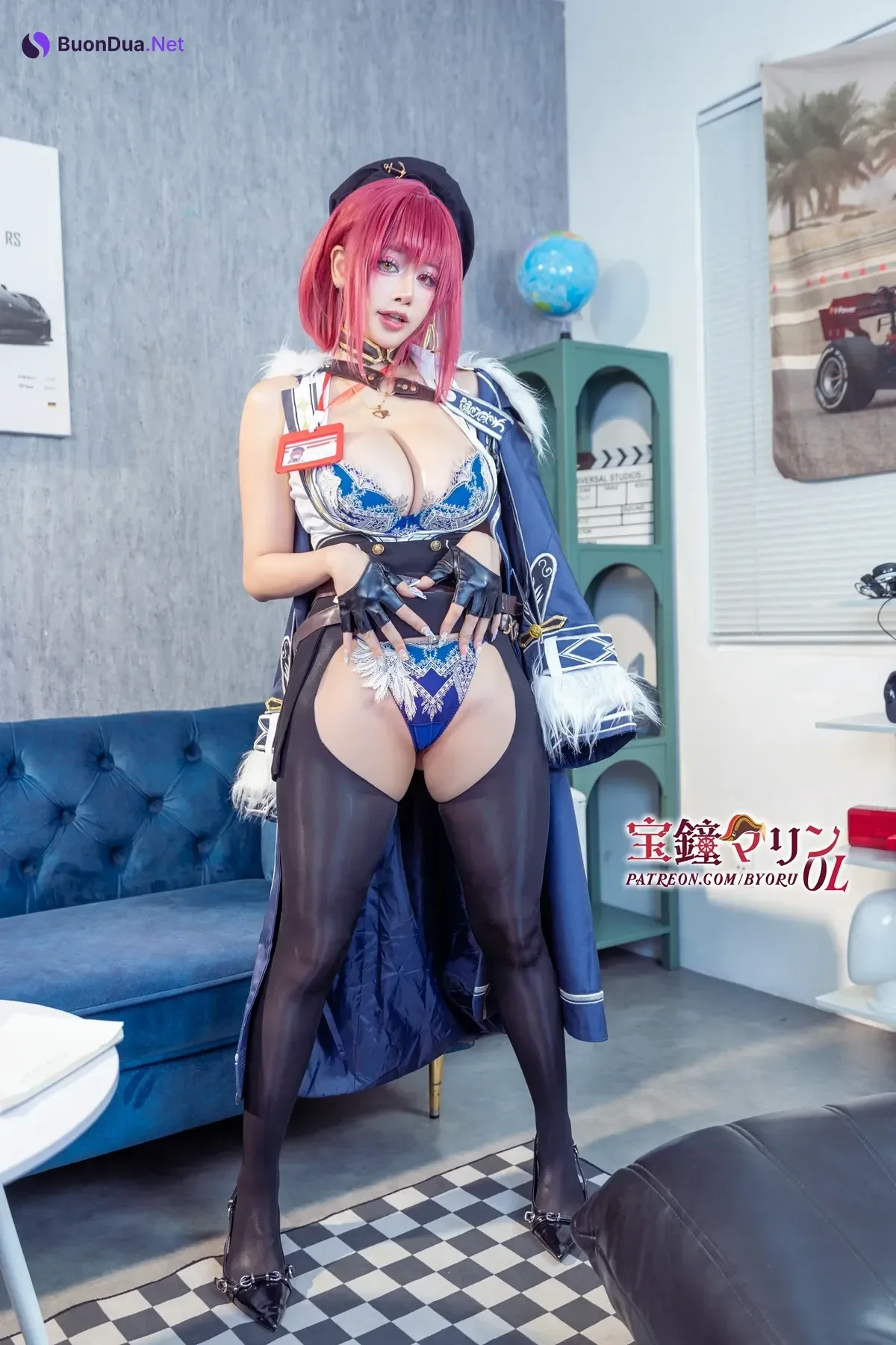Cosplay 日本性感萝莉Byoru – Marine OL - Photo 9