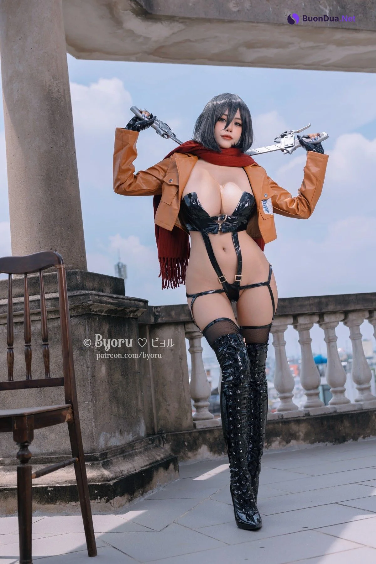 Cosplay 日本性感萝莉Byoru Mikasa Ackerman - 写真 2