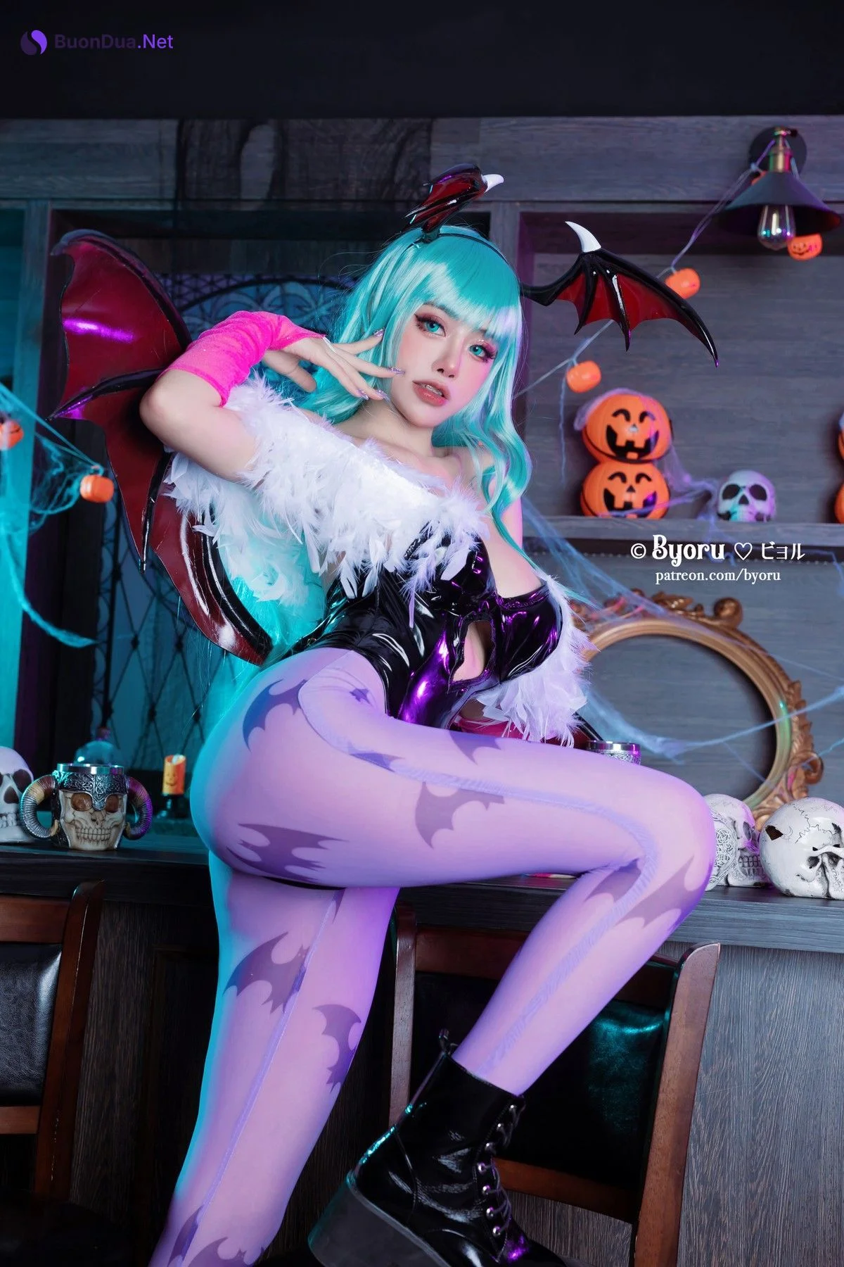 Cosplay 萝莉Byoru Morrigan - 照片 6