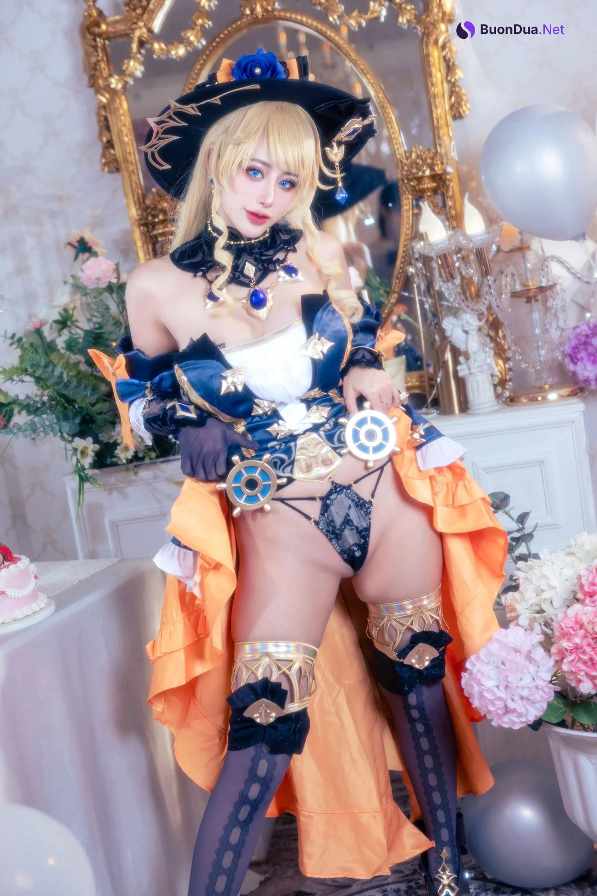 Cosplay 日本性感萝莉Byoru Navia Genshin Impact - Photo 4