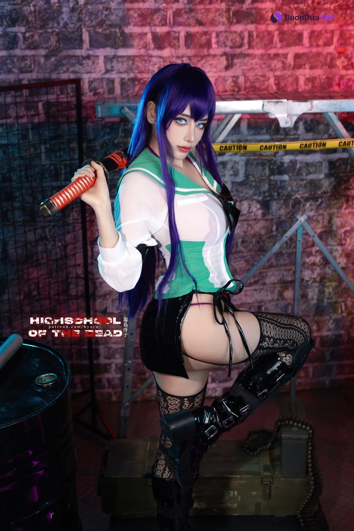 Cosplay 日本性感萝莉Byoru Saeko Busujima - Photo 5