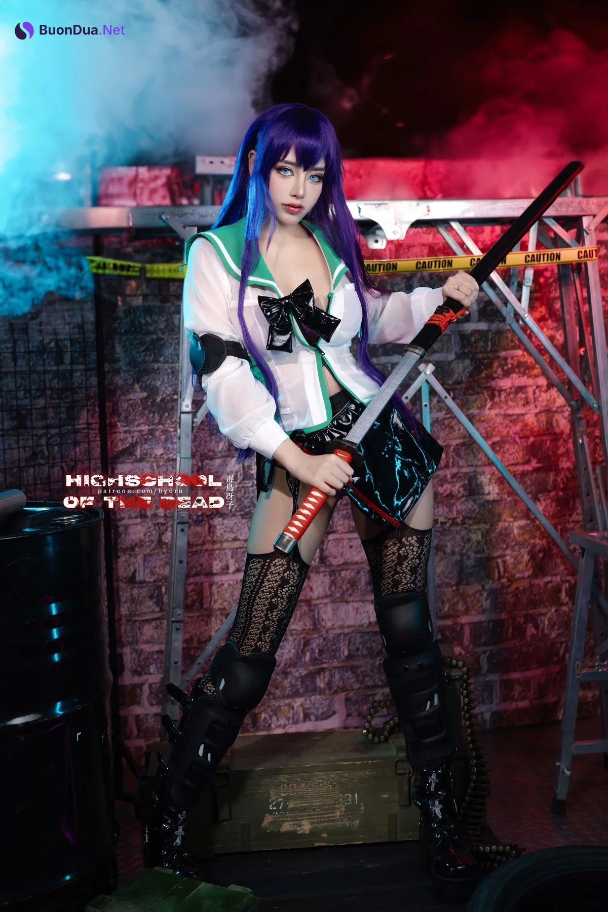 Cosplay 日本性感萝莉Byoru Saeko Busujima - Photo 8