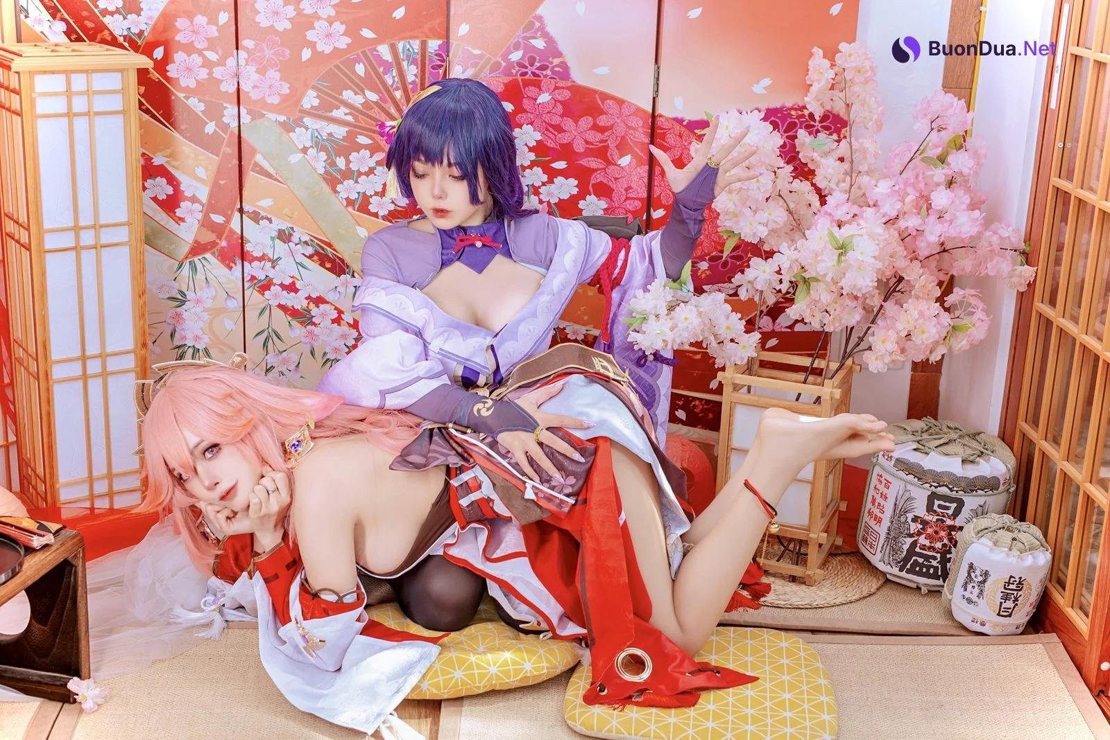 Cosplay 日本性感萝莉Byoru 八重神子 雷電将軍 Set.01 - Photo 16