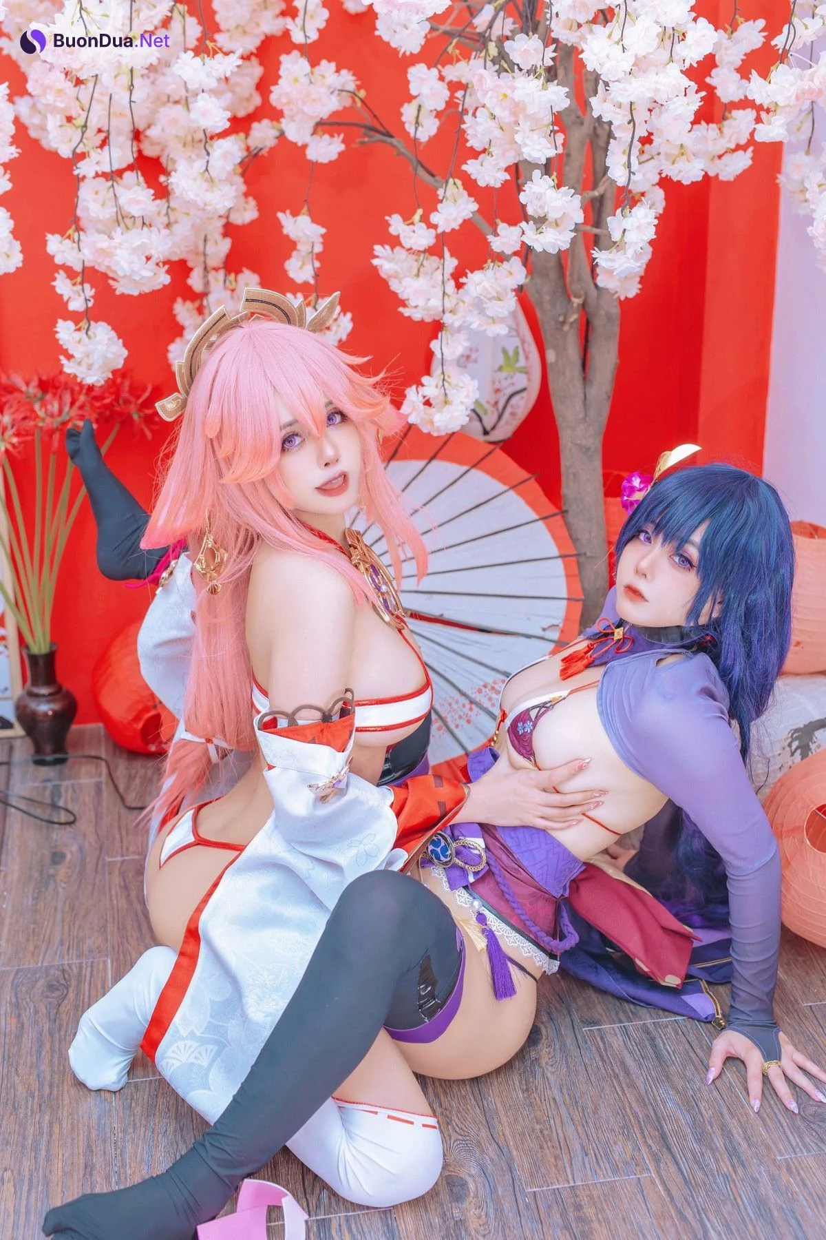 Cosplay 日本性感萝莉Byoru 八重神子 雷電将軍 Set.02 - Photo 16