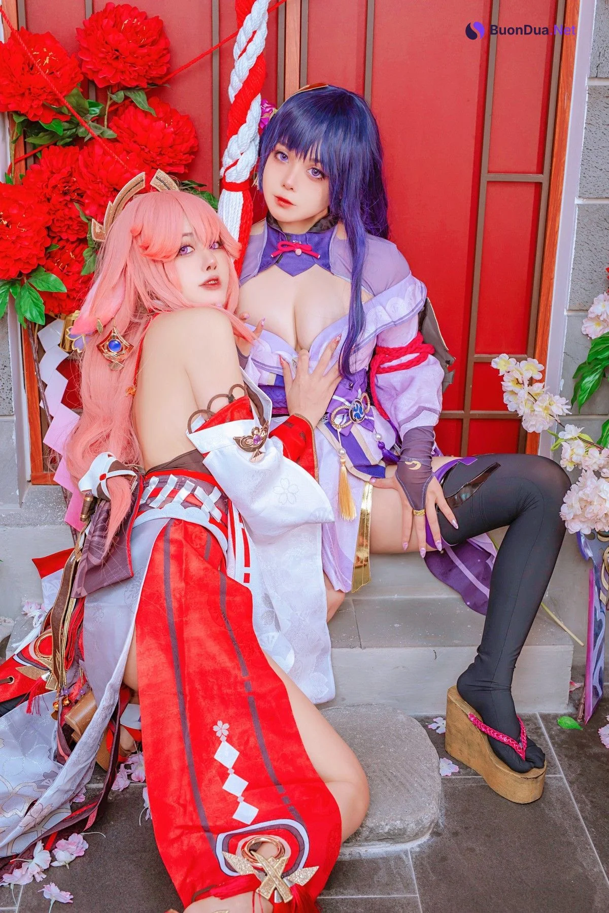 Cosplay 日本性感萝莉Byoru 八重神子 雷電将軍 Set.02 - Photo 5